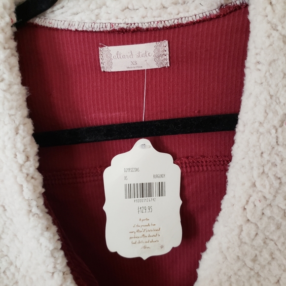 Altar'd State Corduroy Shearling Jacket - Picture 5 of 6